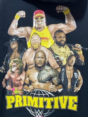 WWE Primitive Men's Hoodie. Good Vintage Condition. Size 3XL.